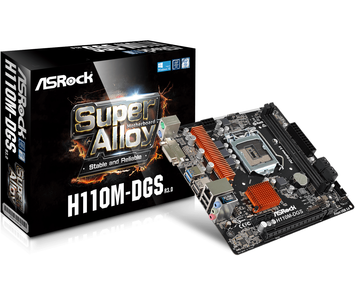 Совместимость asrock h110m dgs